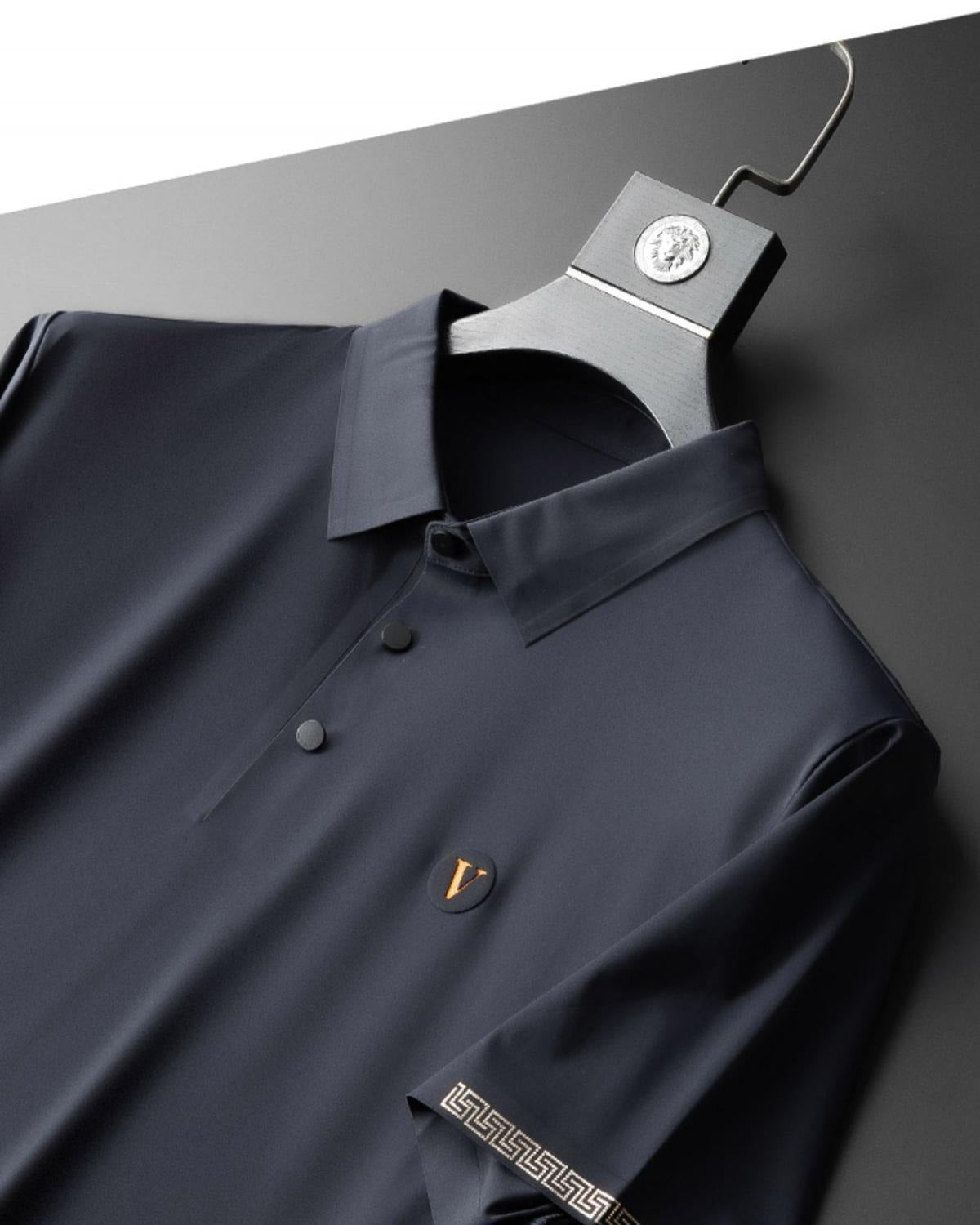 Ice Silk Snel Drogend Poloshirt Set Voor Mannen