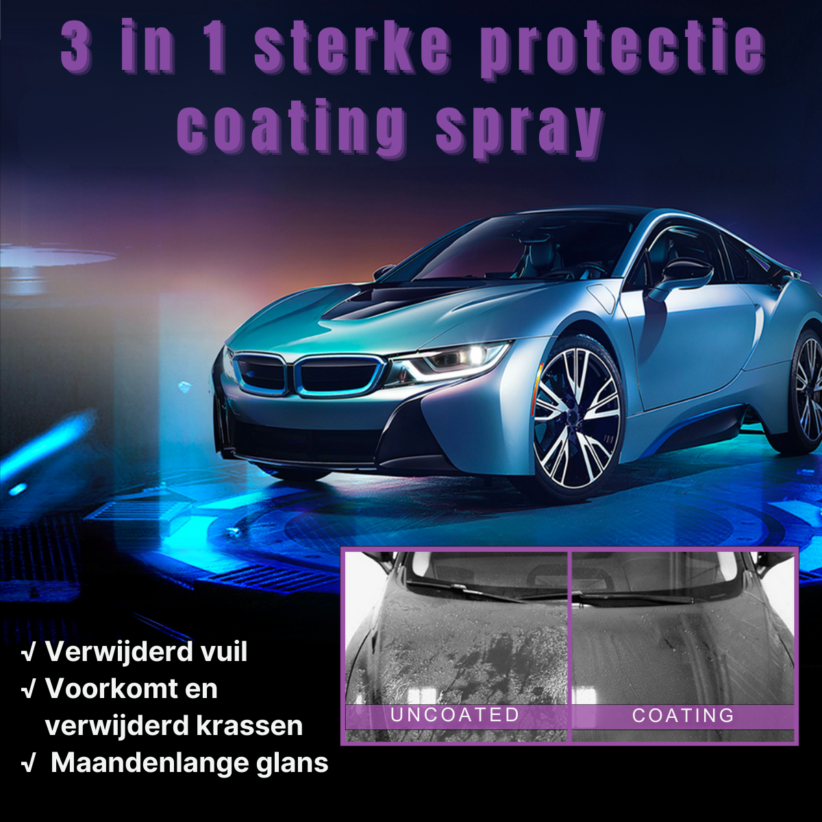 3 in 1 Nano Keramische Coatingspray (1+2 GRATIS)