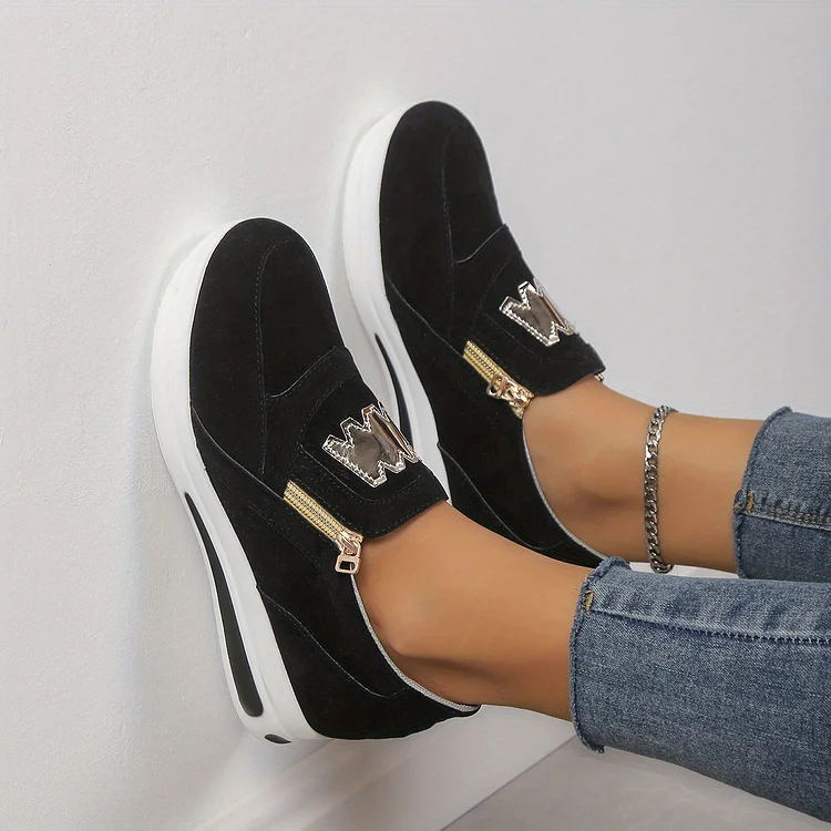 Orthopedische Damesschoenen Met Casual Platform Slip-on