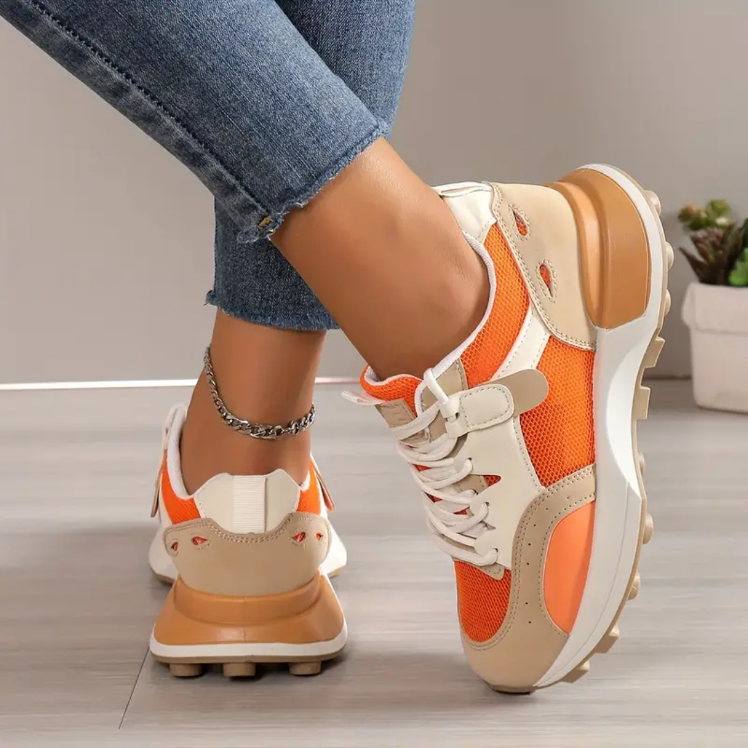 Casual Dames Color Block Sneakers