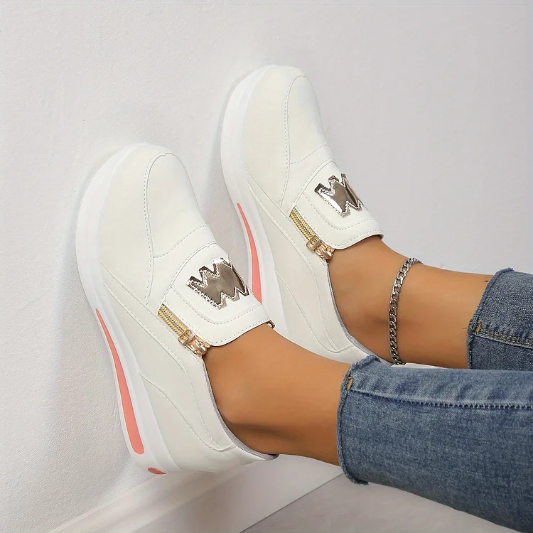 Orthopedische Damesschoenen Met Casual Platform Slip-on