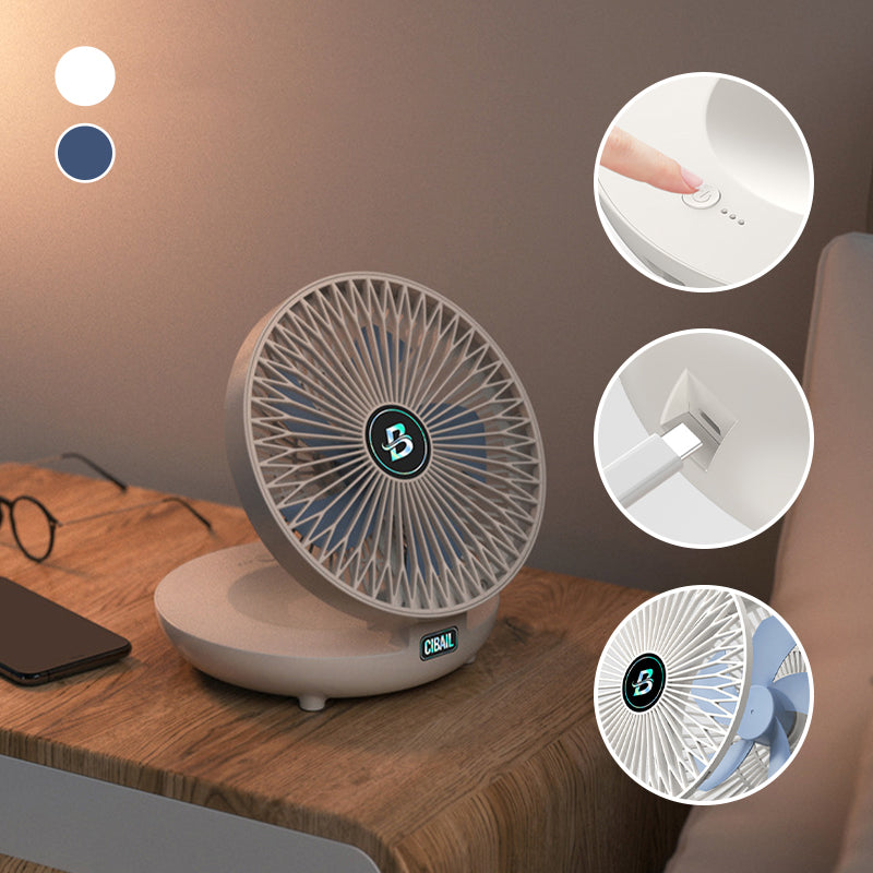 Opvouwbare Wandgemonteerde Oplaadbare Mini Ventilator