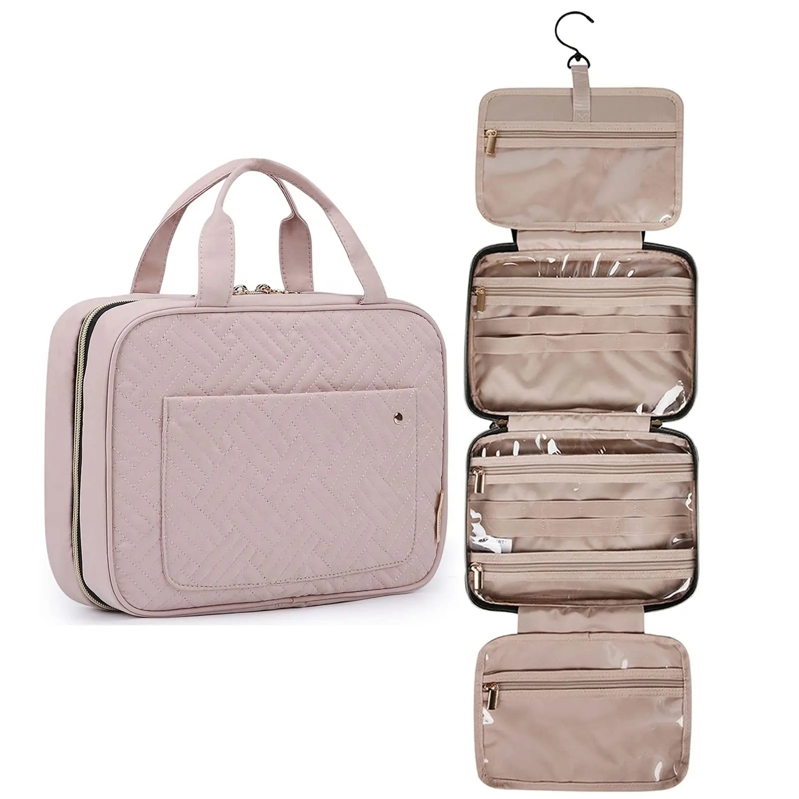 Dubbel Laags Reistas Organizer Make-up Tas Reistas