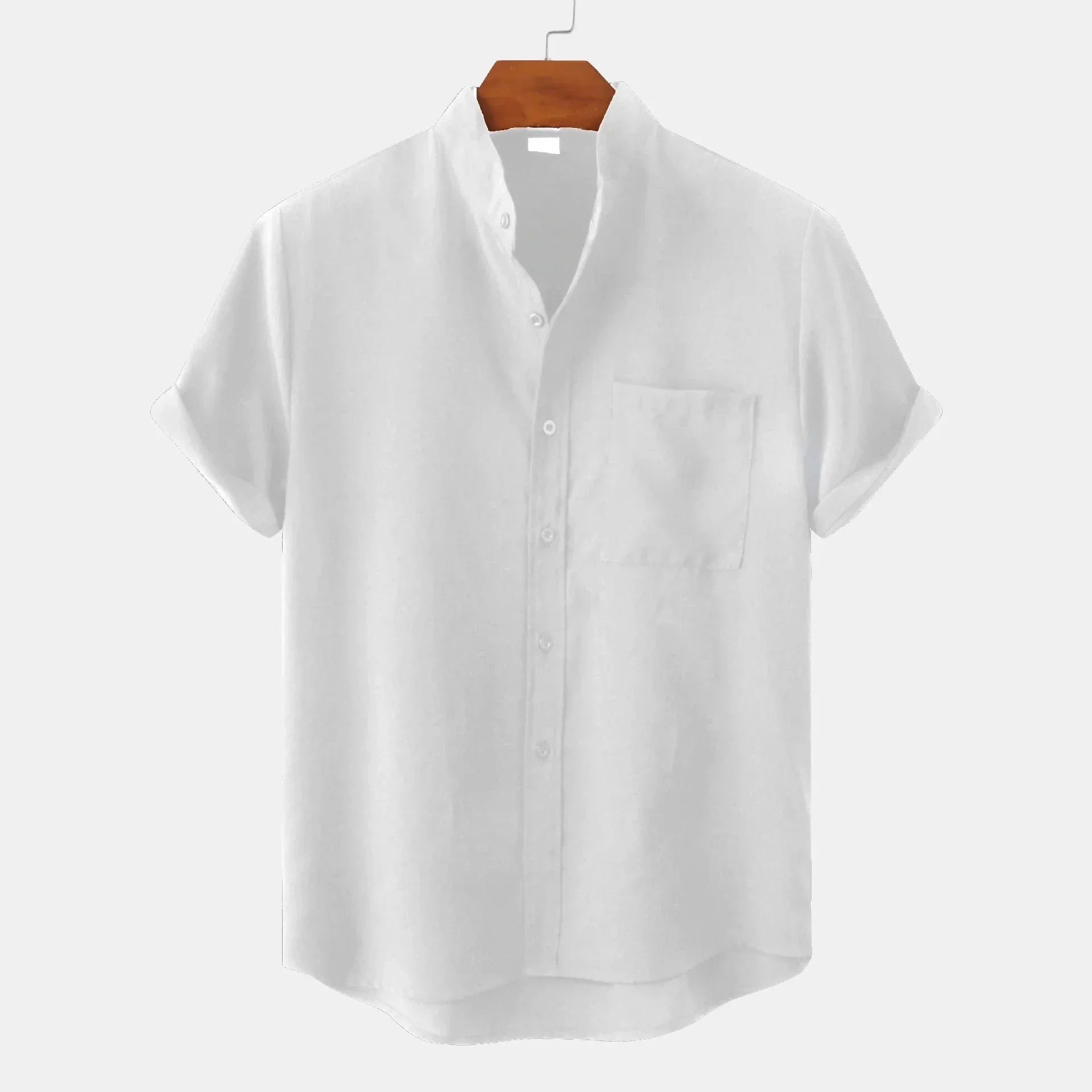 Ademend Semi-Formele Korte Mouw Shirt Voor Mannen