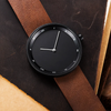 Kwarts Minimalistisch Leren Horloge Voor Mannen