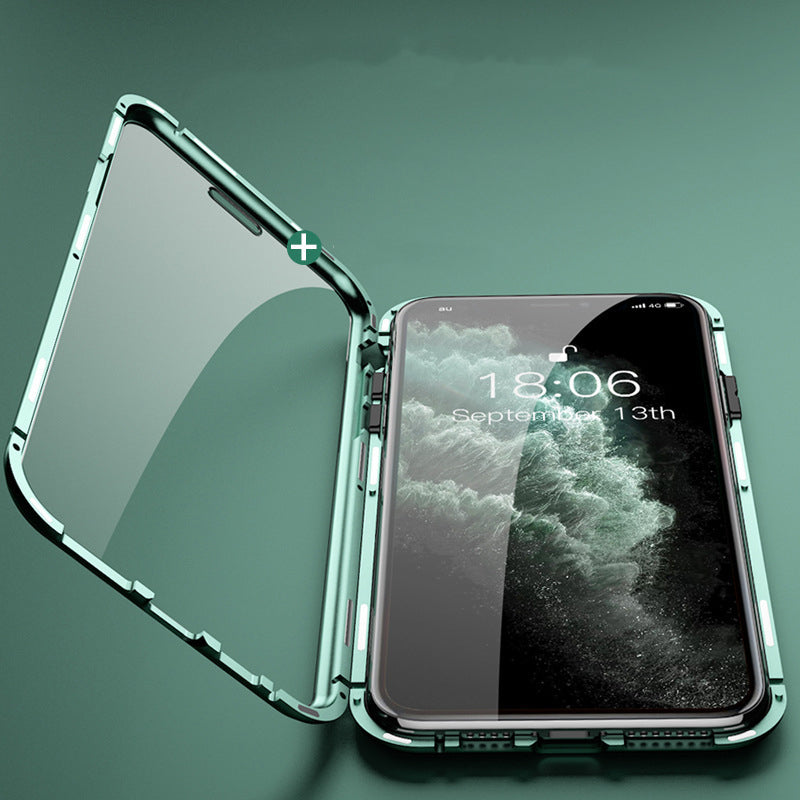 Magnetisch 360° Glas Beschermend iPhone Hoesje