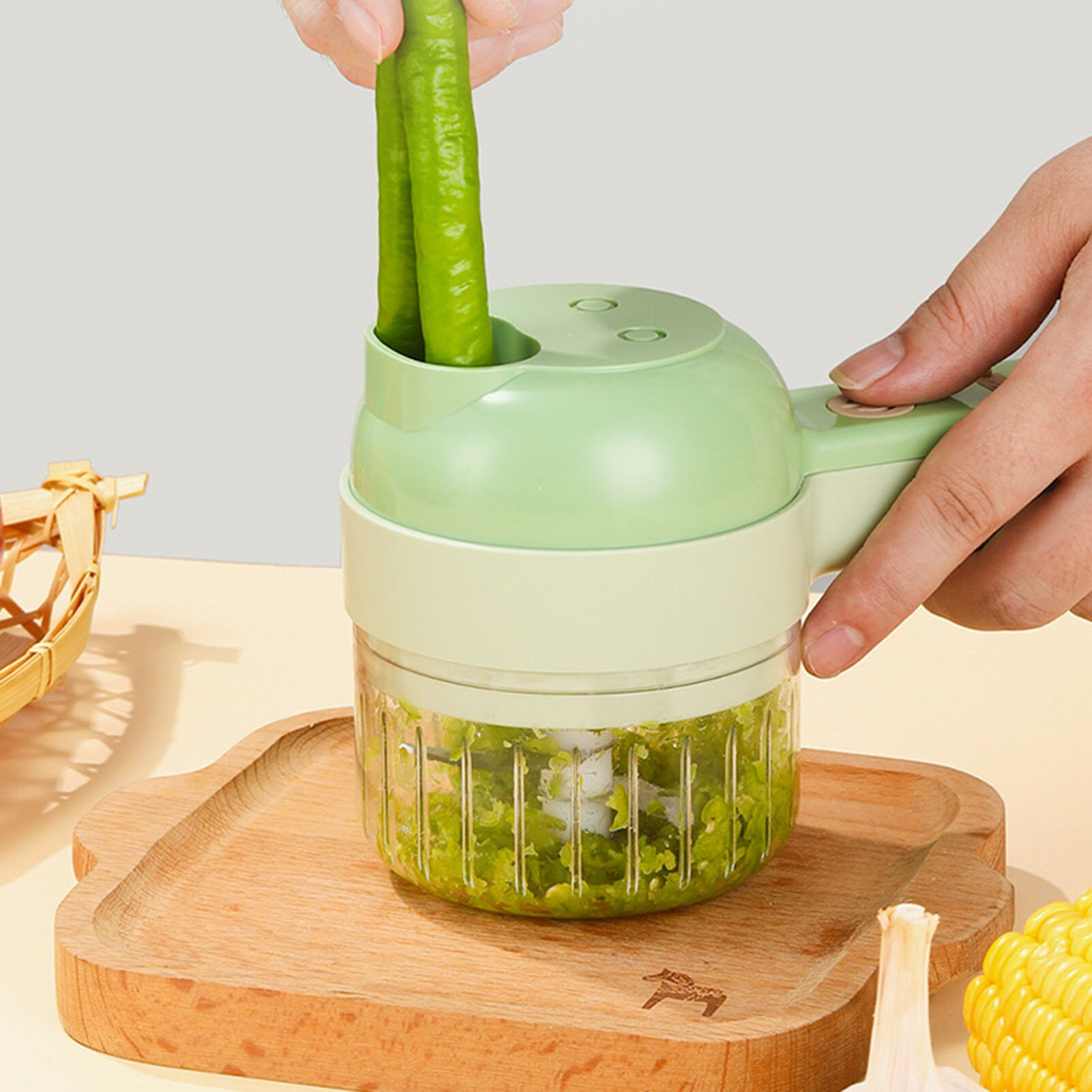 Food Chopper™ - 4 In 1 Handbediende Elektrische Groentesnijder