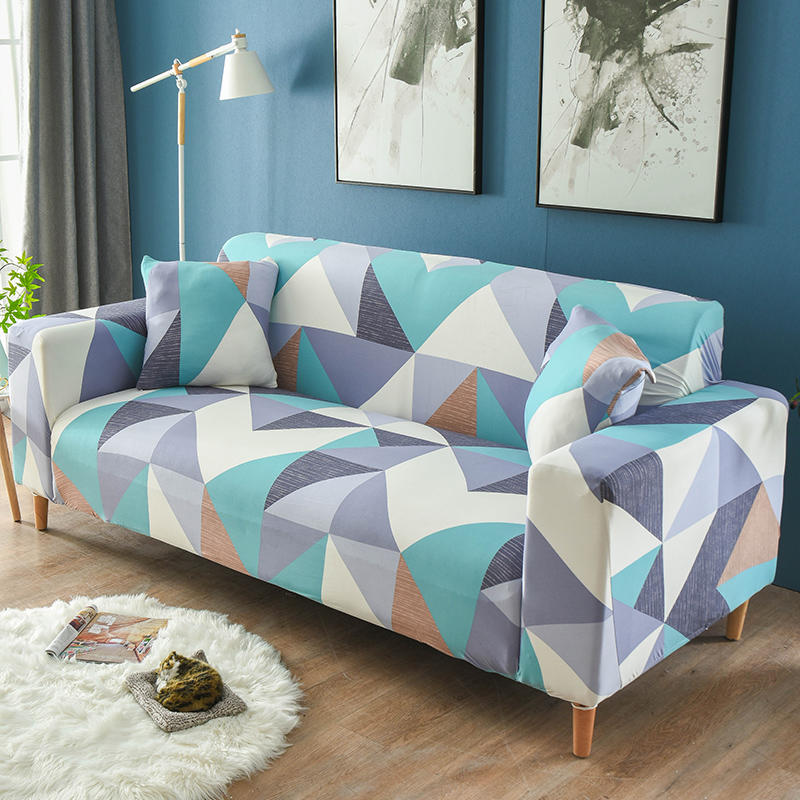 Moderne Geometrische gevormde elastische Sofa Cover