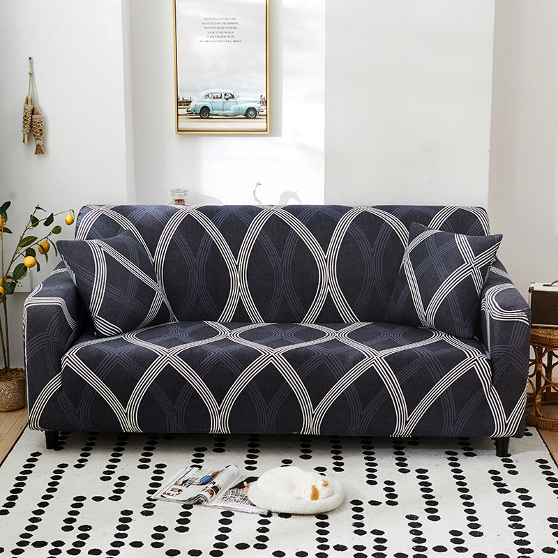 Moderne Geometrische gevormde elastische Sofa Cover