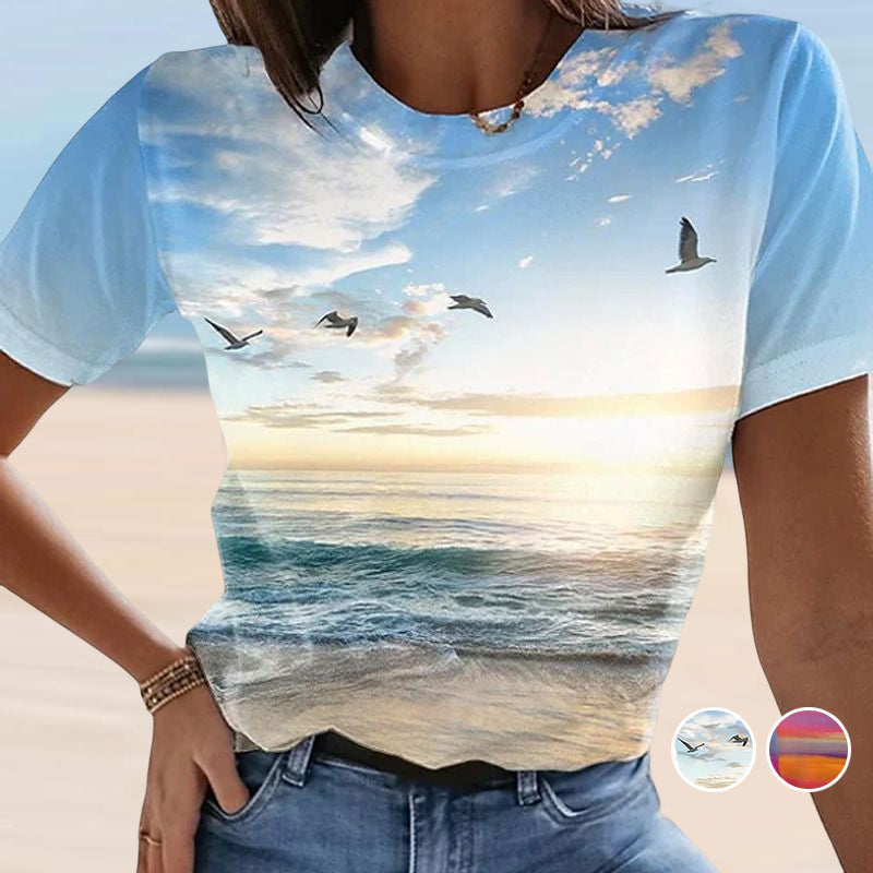 Summer Shirt™ - Dames Casual 3D Gedrukt T-shirt