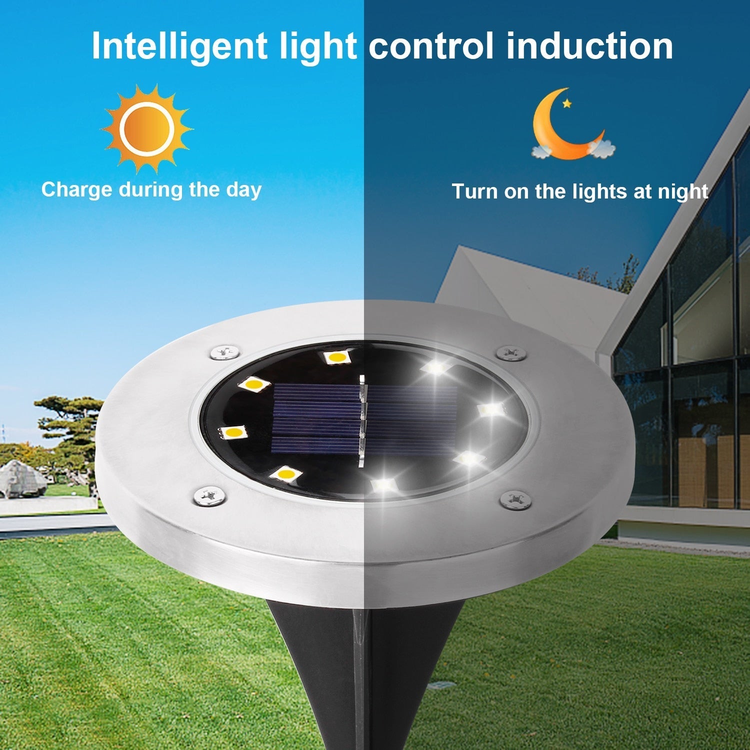 Draadloze LED Solar Tuinpadverlichting