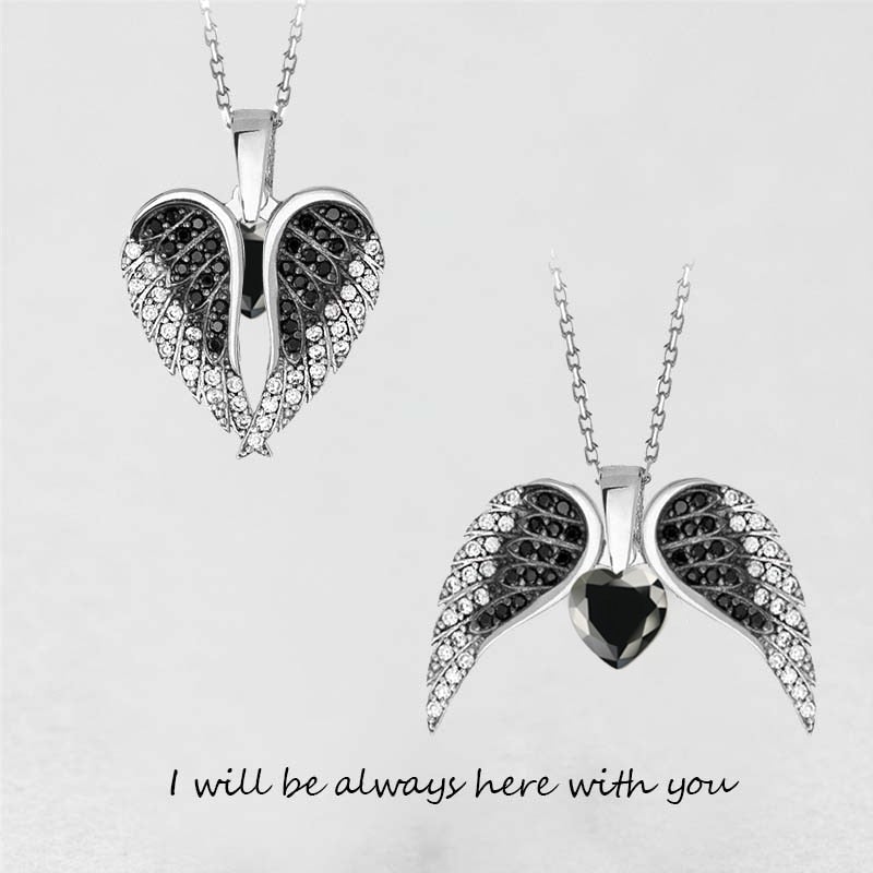 Double Angel Wing Ketting Zirkoon