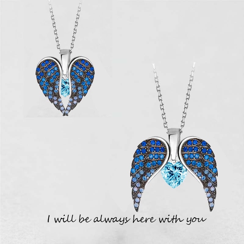 Double Angel Wing Ketting Zirkoon