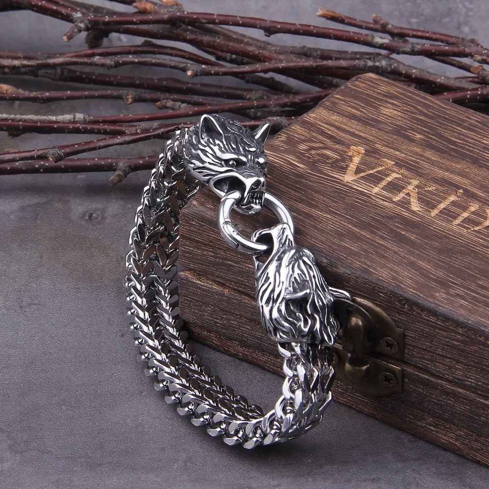 Rock Viking Wolf Charm Armband | NIEUW 2021