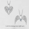 Double Angel Wing Ketting Zirkoon