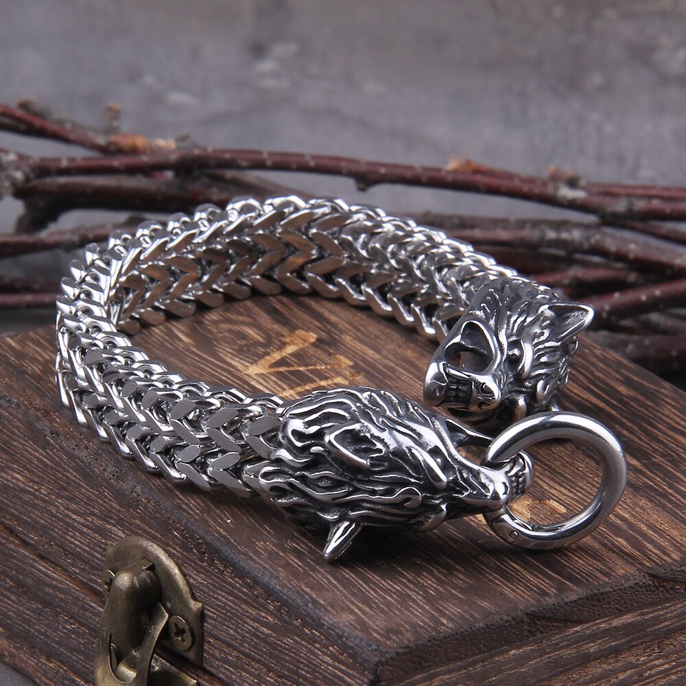 Rock Viking Wolf Charm Armband | NIEUW 2021