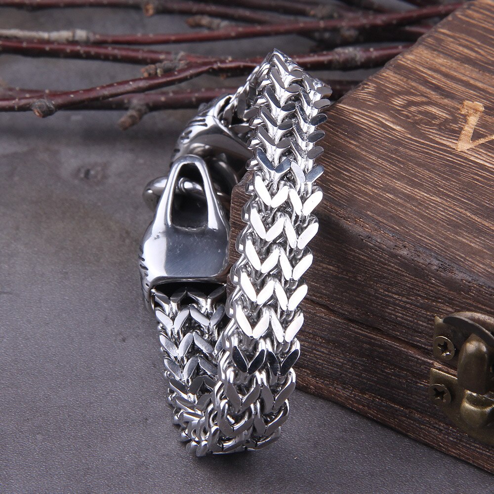 Rock Viking Wolf Charm Armband | NIEUW 2021