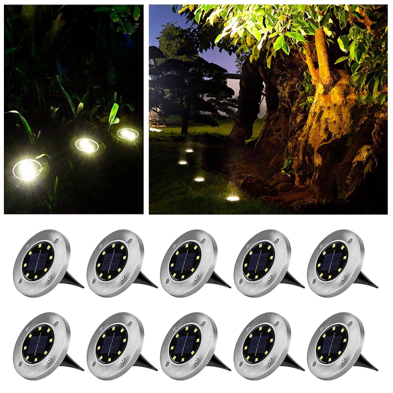 Draadloze LED Solar Tuinpadverlichting