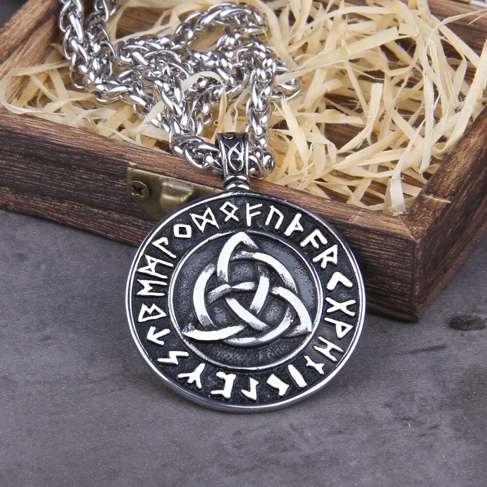 Viking Icelandic Vegvisir | Roestvrijstalen ketting