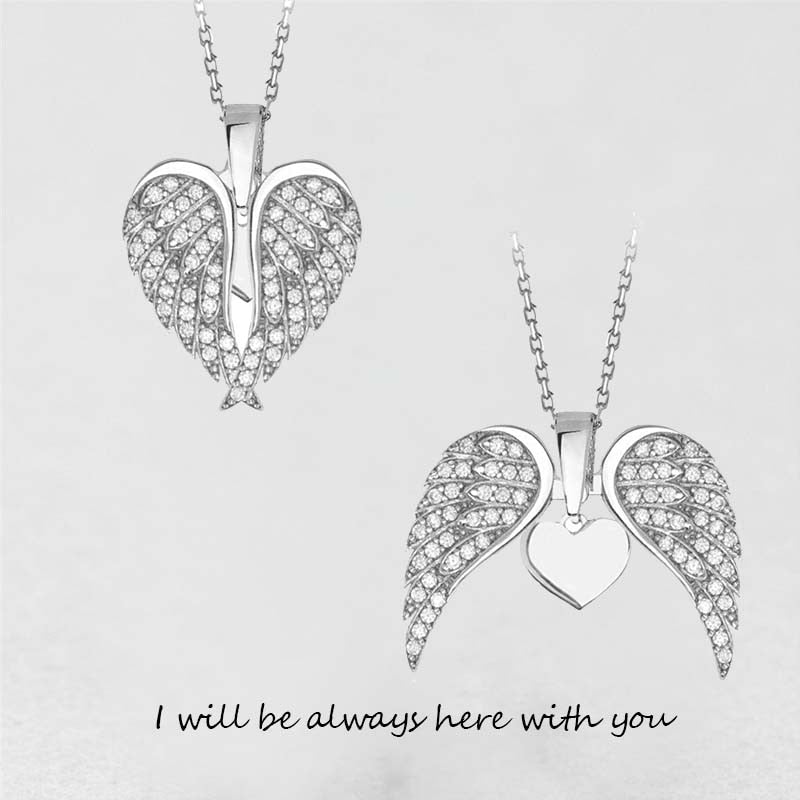 Double Angel Wing Ketting Zirkoon