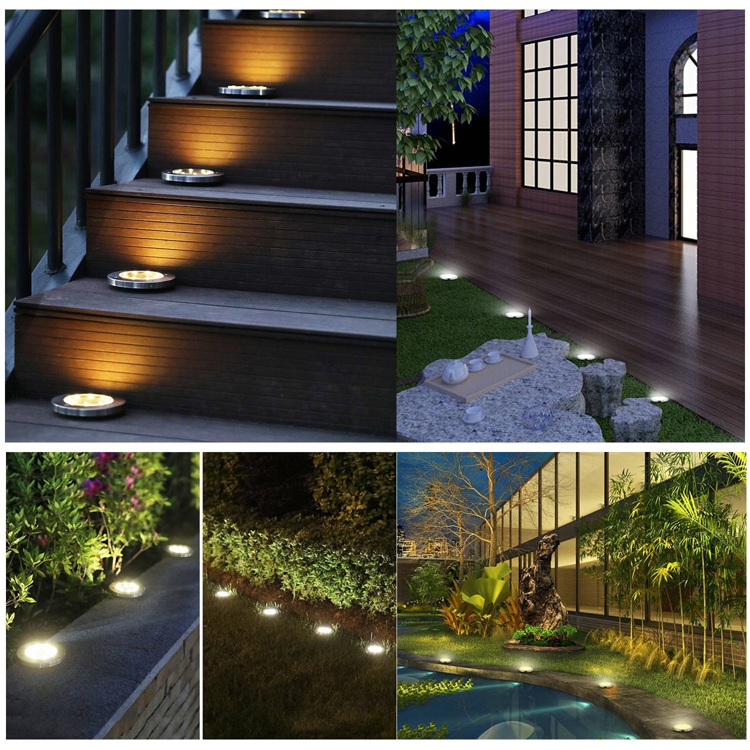 Draadloze LED Solar Tuinpadverlichting