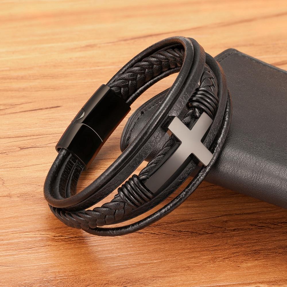 Believer™ - Faith Steel Kruis Armband