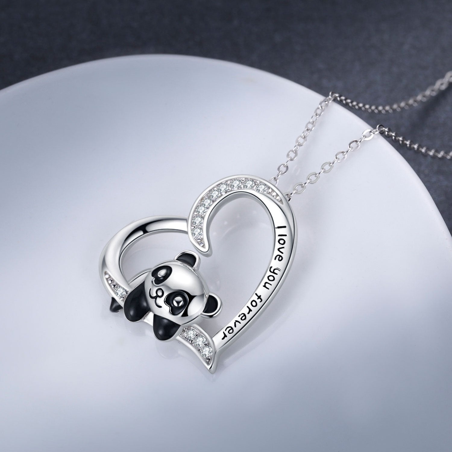 Sterling Zilver Panda Ketting