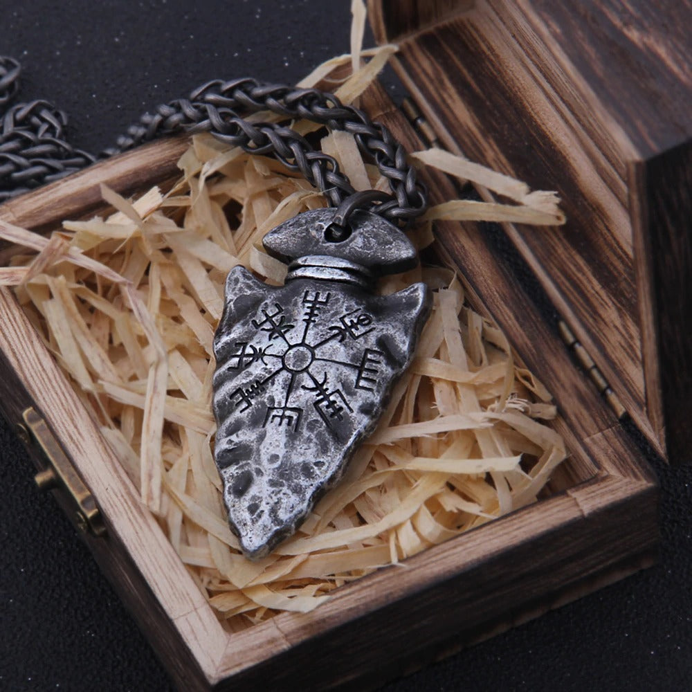 Viadore™ | "Helm of Awe" Viking Ketting + Elegante Gift Box